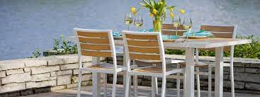 outdoor furniture wood or recycled