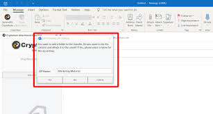 folder to an email message in outlook