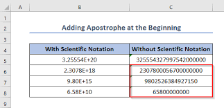 turn off scientific notation in excel