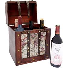 juvale world map wooden wine box 6