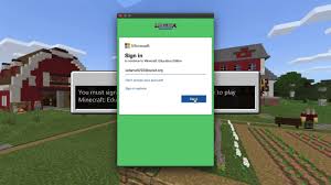 log in to minecraft education edition
