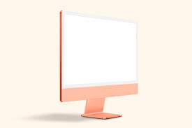 orange pastel computer desktop screen