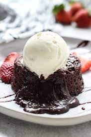 Chocolate Ice Cream Lava Cake gambar png