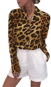 Get the best deals on plus size animal print tops and save up to 70% off at poshmark now! Women S Plus Size Animal Print Formal Button Down Cheetah Chiffon Blouse Long Sleeve Silky Leopard Dress Shirts At Amazon Women S Clothing Store