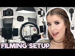 filming setup for beauty videos