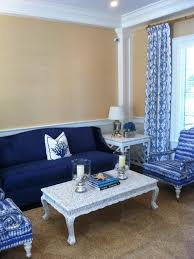 design with blue velvet furniture