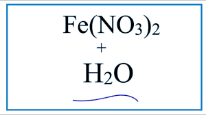 equation for fe no3 2 h2o iron ii