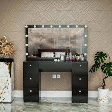 Modern Vanity Makeup Table With Mirror