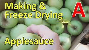 making freeze drying applesauce you