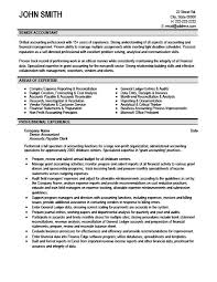 senior accountant resume template