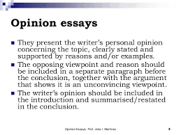 Opinion essay subjects Nirop