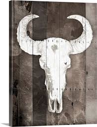 Bull Skull Wall Art Canvas Prints