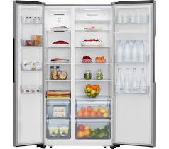 Keeping your fridge and freezer at the right temperature ensures your food is safe to eat. Buy Logik Lsbsdx18 American Style Fridge Freezer Inox Silver Free Delivery Currys American Style Fridge Freezer Fridge Freezers Fridge