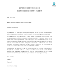 Electro Engineer Letter Of Recommendation Templates At