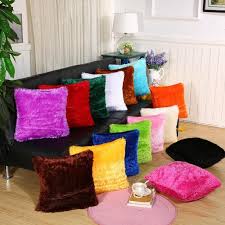 soft fur fluffy sofa pillow plush