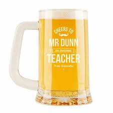 Personalised Teacher Engraved Beer