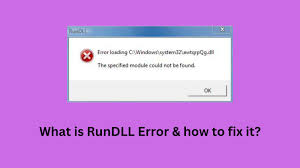 fix rundll error the specified module