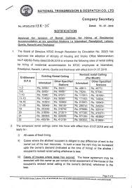 Notification Of Revision Of Rental Ceiling For Hiring Of Residential