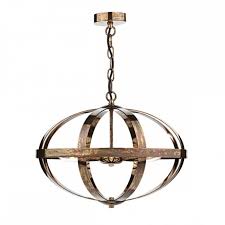 Oval Shaped Pendant Light Made With