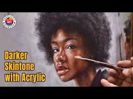 How To Paint Dark Skin Tone With