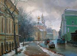 Moscow Russia View Landscape Painting