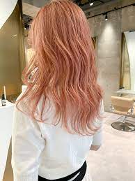 髪 色 オレンジ ピンク