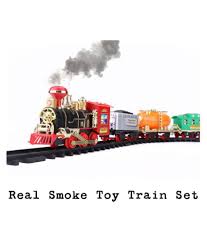 Train Toy Set With Real Steam Authentic Lights And Sounds Hot Sale 2019 Perfect Gift For Kids