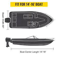 vevor waterproof boat cover 14 16