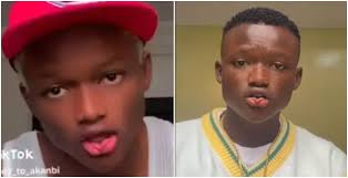 cute young nigerian boy with rare lips