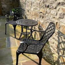 Ivy Bistro Set In Bronze Table And 2