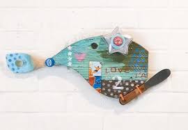 fish fry recycled art