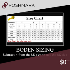 Boden Clothing Sizing If Both The Us And U K Sizes Arent