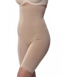 Womens Shapewear High Waist Tummy Control Mid Thigh Slimmer Shorts Nude Co17yxu04rz