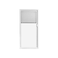 Door Glass Insert With Blinds Between