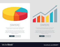 Statistic Design With Pie Chart And Bar Graph
