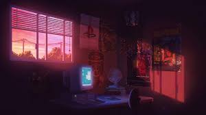 sunset 90s room aesthetic live