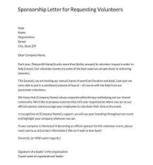 a sponsorship letter sles letters