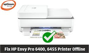hp envy pro 6400 6455 printer offline