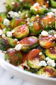 buffalo brussels sprouts with blue cheese