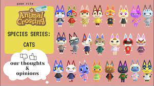 This page displays all cat villagers confirmed to appear in animal crossing: Animal Crossing New Horizons Species Series Cats Youtube