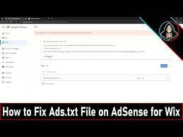 how to fix ads txt error on adsense for