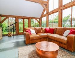 a stunning oak beam conservatory with