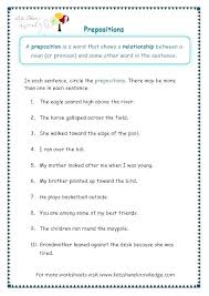 Worksheets And Activities For Kids Prepositions Exercises