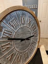 Hobby Lobby Wood And Metal Wall Clock