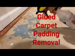 how to remove carpet underpad you