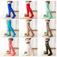 Thigh High Socks 20 Colors Women Knee High Candy Socks Ladies Sexy Sheer  Red Lace Thigh High Fancy Dress Colorful Socks High Stockings (Color : R,  Size : 32cm) : Amazon.co.uk: Fashion