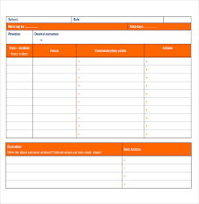 log templates 15 free word excel