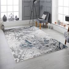 the florence grey and blue glacial rug