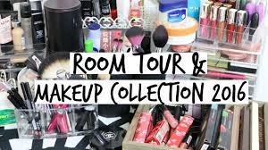 room tour makeup collection 2016