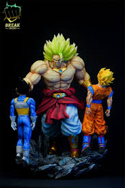 7 broly resin model goku statue